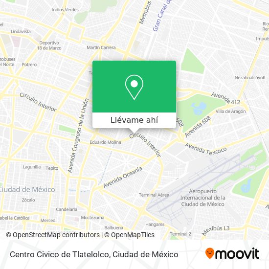 Mapa de Centro Civico de Tlatelolco