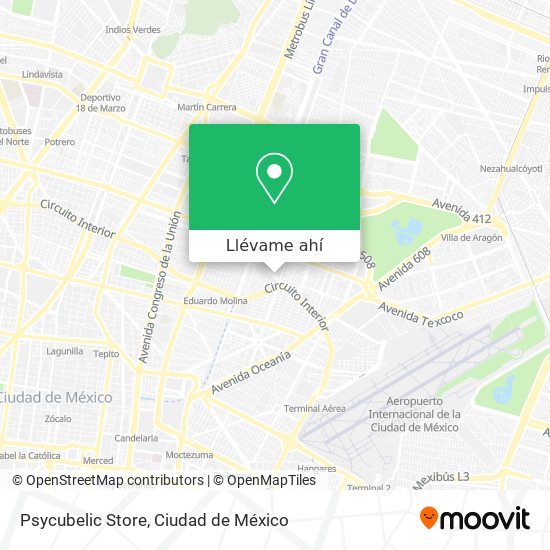 Mapa de Psycubelic Store
