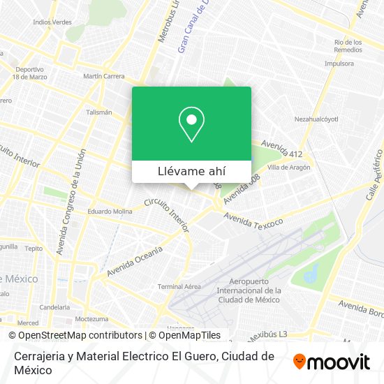 Mapa de Cerrajeria y Material Electrico El Guero