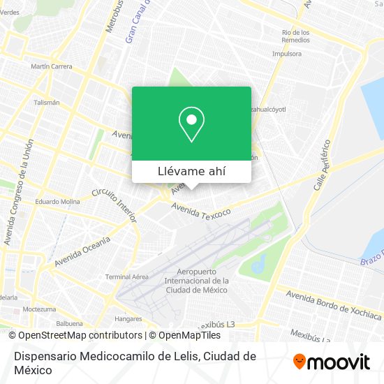 Mapa de Dispensario Medicocamilo de Lelis