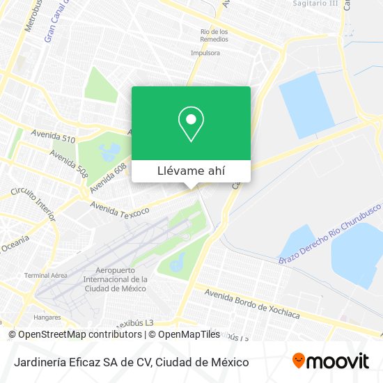 Mapa de Jardinería Eficaz SA de CV