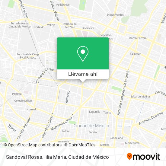 Mapa de Sandoval Rosas, lilia Maria