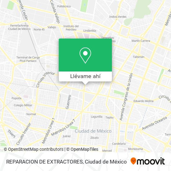 Mapa de REPARACION DE EXTRACTORES