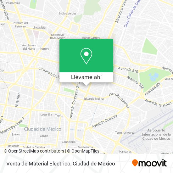 Mapa de Venta de Material Electrico