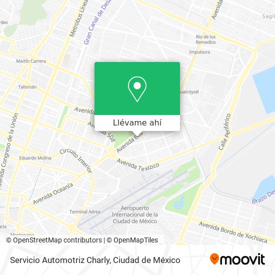 Mapa de Servicio Automotriz Charly