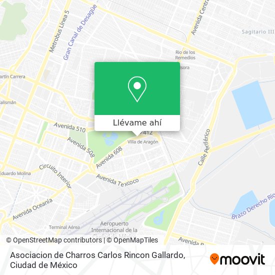 Mapa de Asociacion de Charros Carlos Rincon Gallardo
