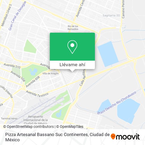 Mapa de Pizza Artesanal Bassano Suc Continentes