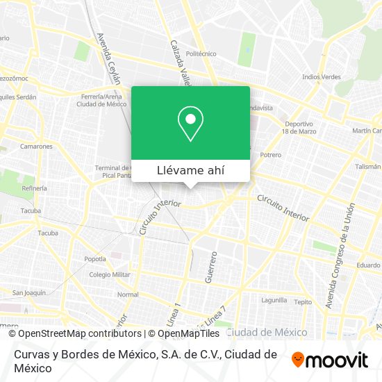 Mapa de Curvas y Bordes de México, S.A. de C.V.