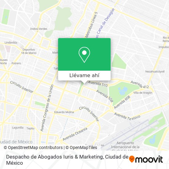 Mapa de Despacho de Abogados Iuris & Marketing