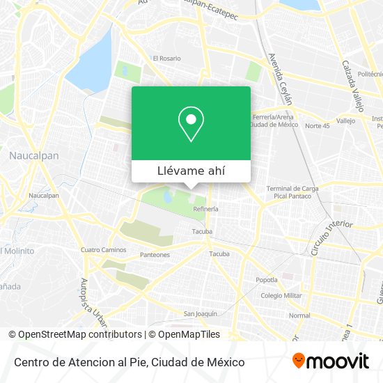 Mapa de Centro de Atencion al Pie