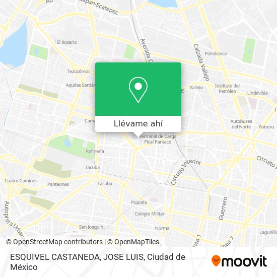 Mapa de ESQUIVEL CASTANEDA, JOSE LUIS
