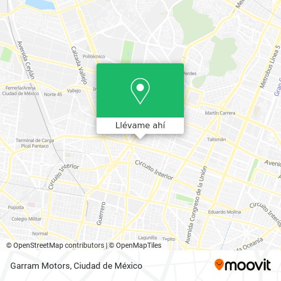 Mapa de Garram Motors