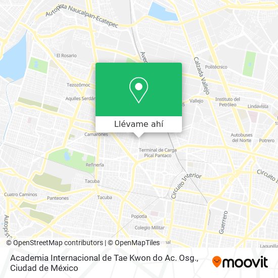 Mapa de Academia Internacional de Tae Kwon do Ac. Osg.