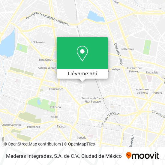 Mapa de Maderas Integradas, S.A. de C.V.