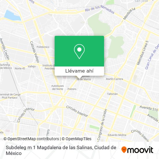 Mapa de Subdeleg m 1 Magdalena de las Salinas