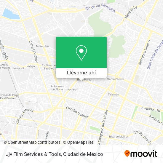 Mapa de Jjv Film Services & Tools