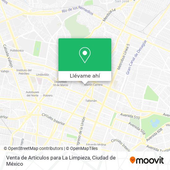 Mapa de Venta de Articulos para La Limpieza