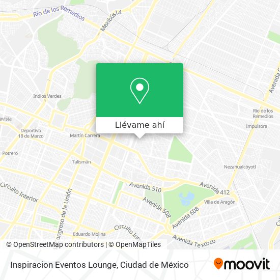 Mapa de Inspiracion Eventos Lounge