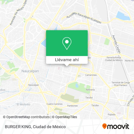 Mapa de BURGER KING