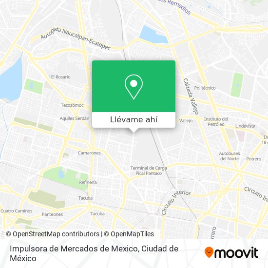Mapa de Impulsora de Mercados de Mexico