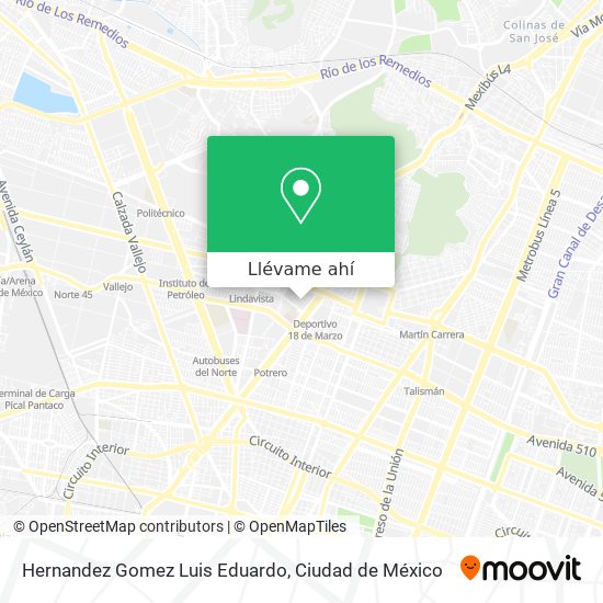 Mapa de Hernandez Gomez Luis Eduardo
