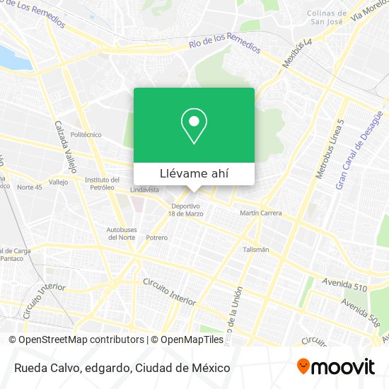 Mapa de Rueda Calvo, edgardo