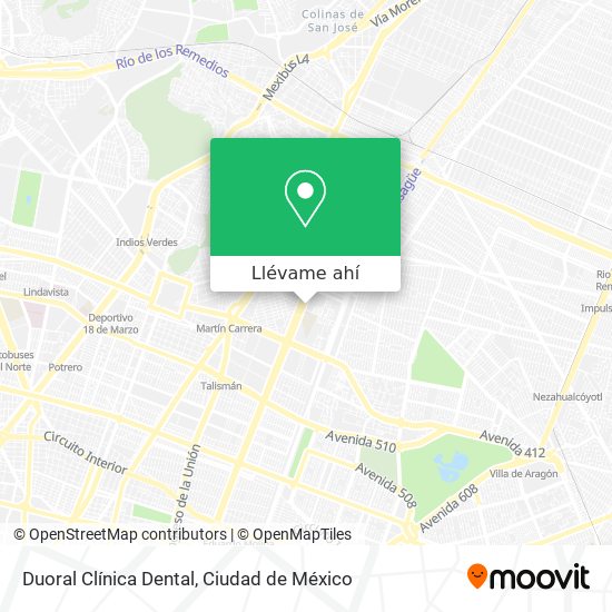 Mapa de Duoral Clínica Dental