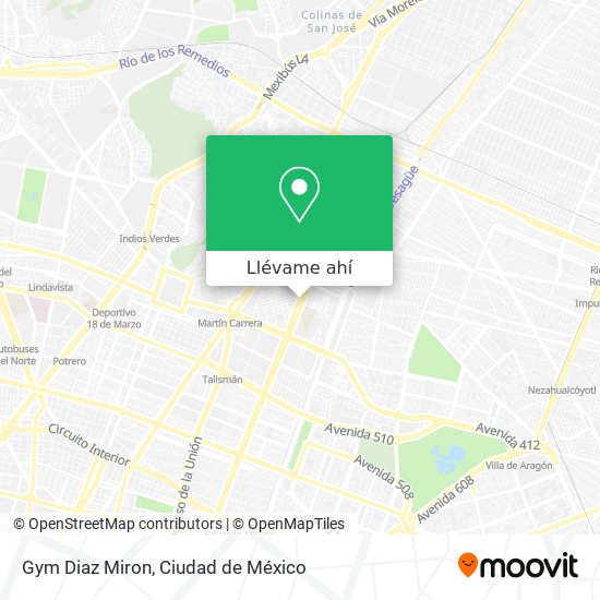 Mapa de Gym Diaz Miron