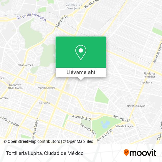 Mapa de Tortilleria Lupita