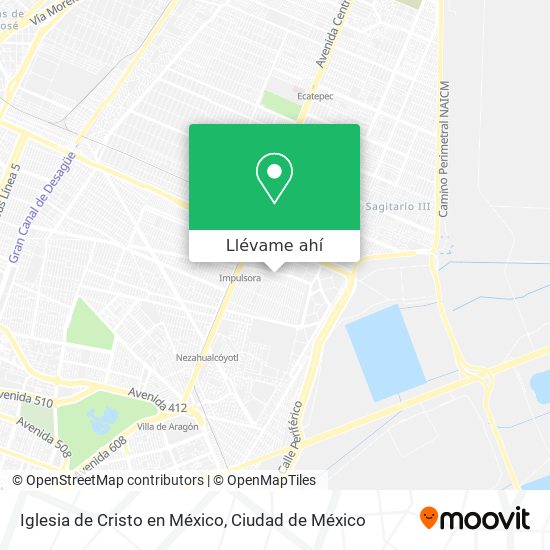 Mapa de Iglesia de Cristo en México