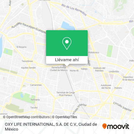 Mapa de OXY LIFE INTERNATIONAL, S.A. DE C.V.