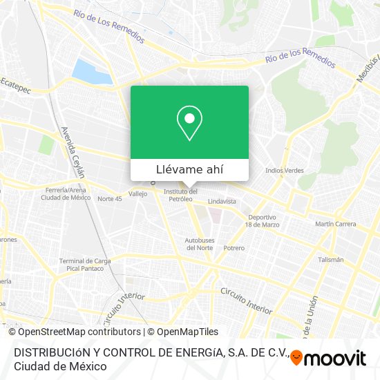 Mapa de DISTRIBUCIóN Y CONTROL DE ENERGíA, S.A. DE C.V.