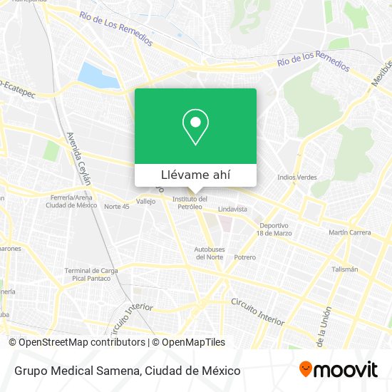 Mapa de Grupo Medical Samena