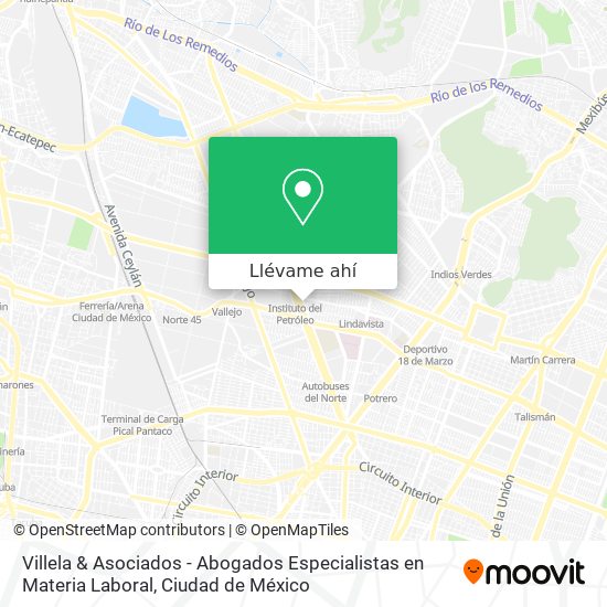 Mapa de Villela & Asociados - Abogados Especialistas en Materia Laboral