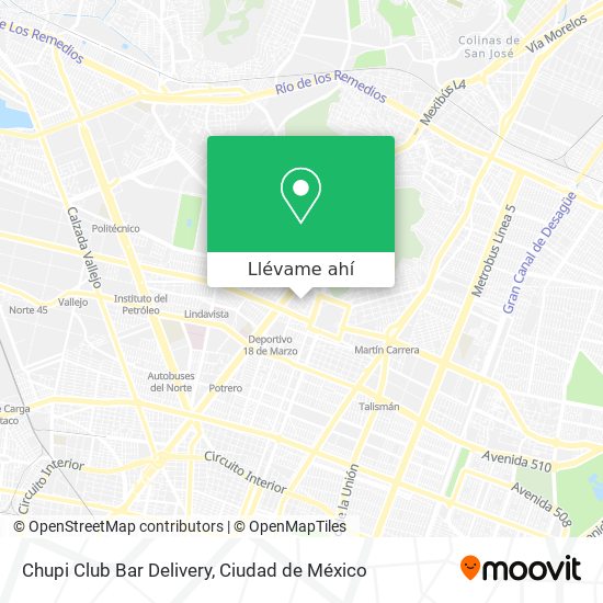 Mapa de Chupi Club Bar Delivery