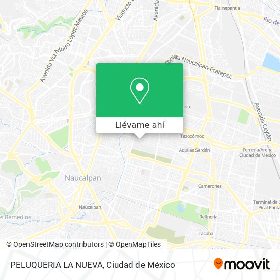 Mapa de PELUQUERIA LA NUEVA