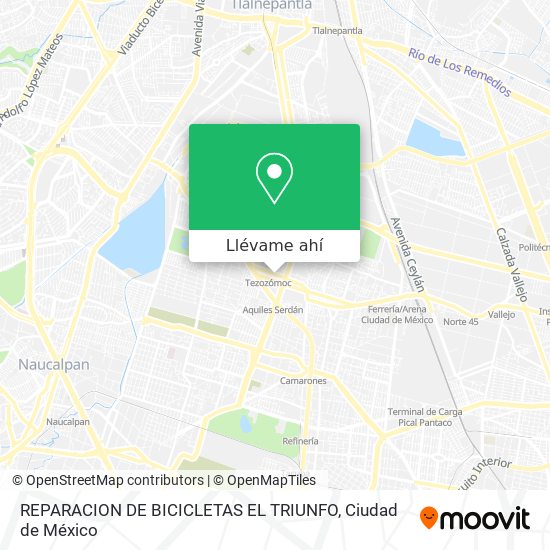 Mapa de REPARACION DE BICICLETAS EL TRIUNFO