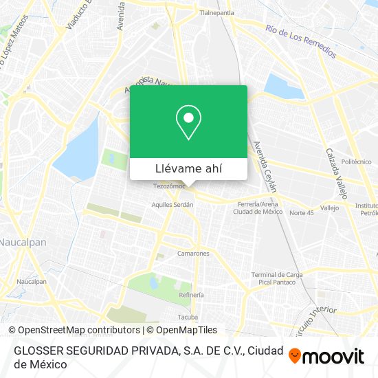 Mapa de GLOSSER SEGURIDAD PRIVADA, S.A. DE C.V.