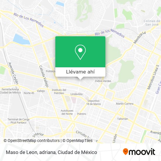 Mapa de Maso de Leon, adriana