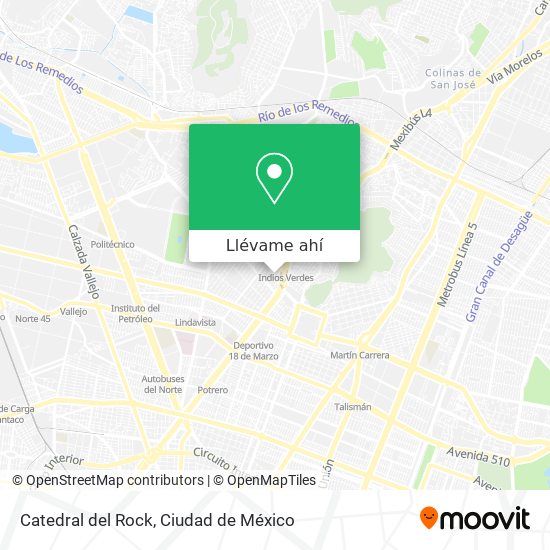 Mapa de Catedral del Rock