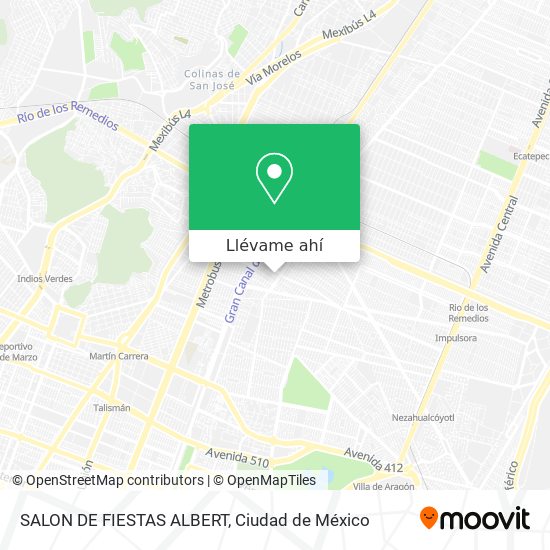 Mapa de SALON DE FIESTAS ALBERT