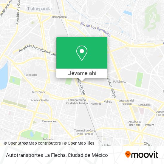 Mapa de Autotransportes La Flecha