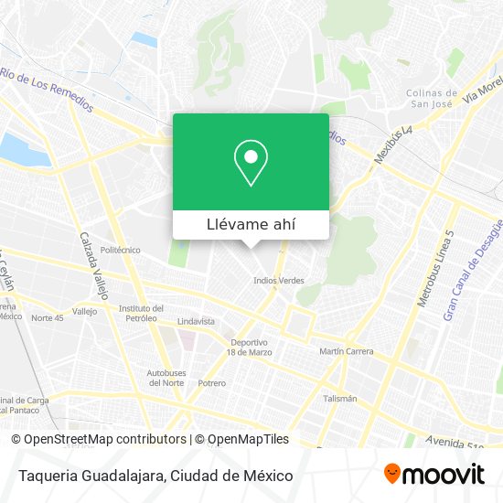 Mapa de Taqueria Guadalajara
