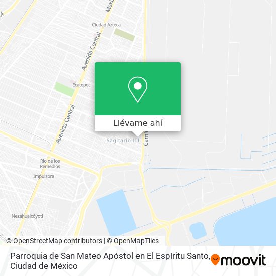 Mapa de Parroquia de San Mateo Apóstol en El Espíritu Santo