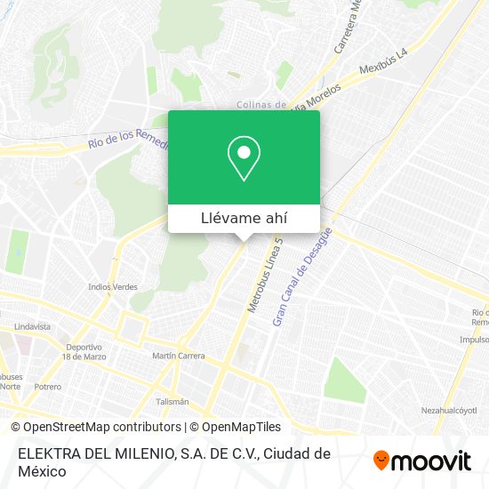 Mapa de ELEKTRA DEL MILENIO, S.A. DE C.V.