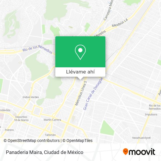 Mapa de Panaderia Maira