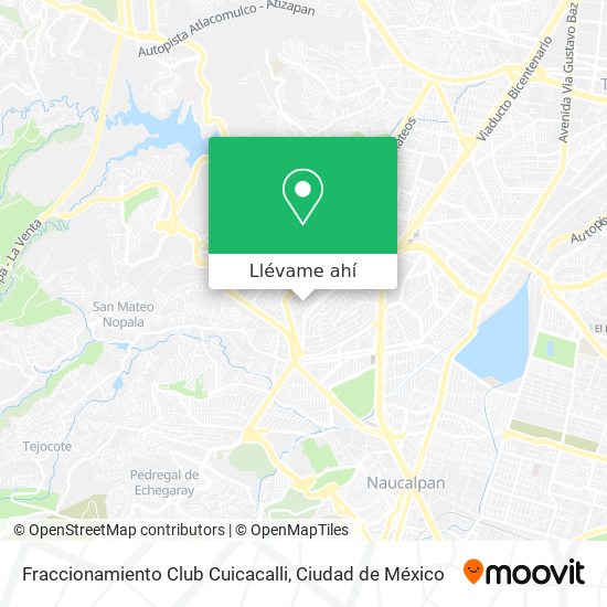 Cómo llegar a Fraccionamiento Club Cuicacalli en Atizapán De Zaragoza en  Autobús o Metro?