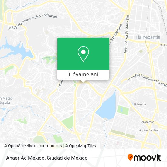 Mapa de Anaer Ac Mexico