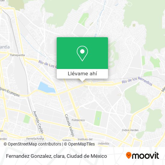 Mapa de Fernandez Gonzalez, clara