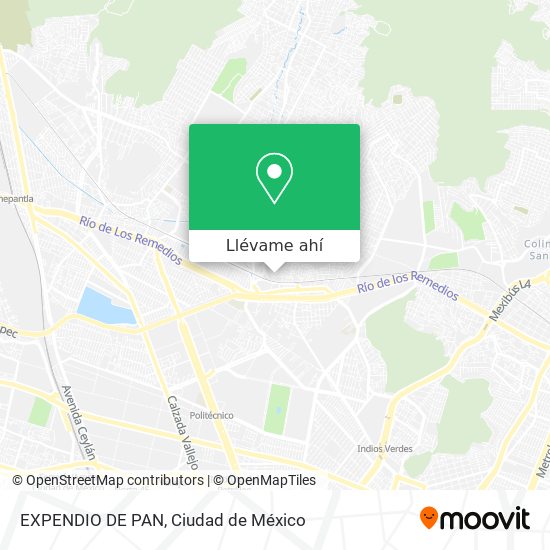 Mapa de EXPENDIO DE PAN